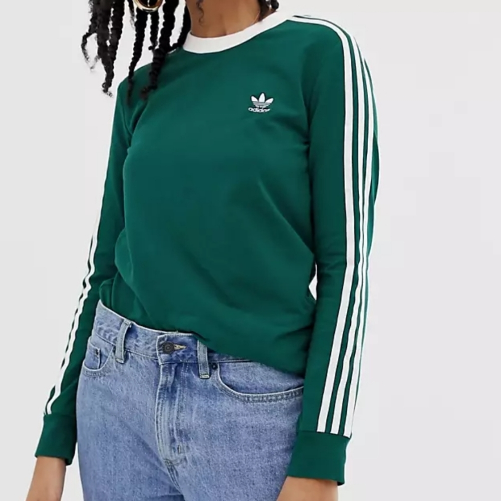 Adidas Orginals, Adicolor three stripes long sleeve, Size Large womens
